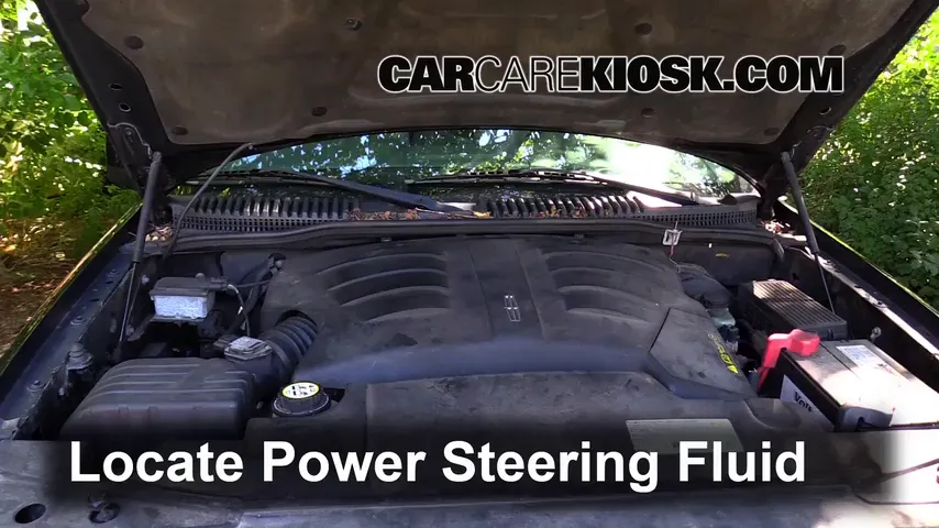 2003 Lincoln Aviator 4.6L V8 Power Steering Fluid Add Fluid